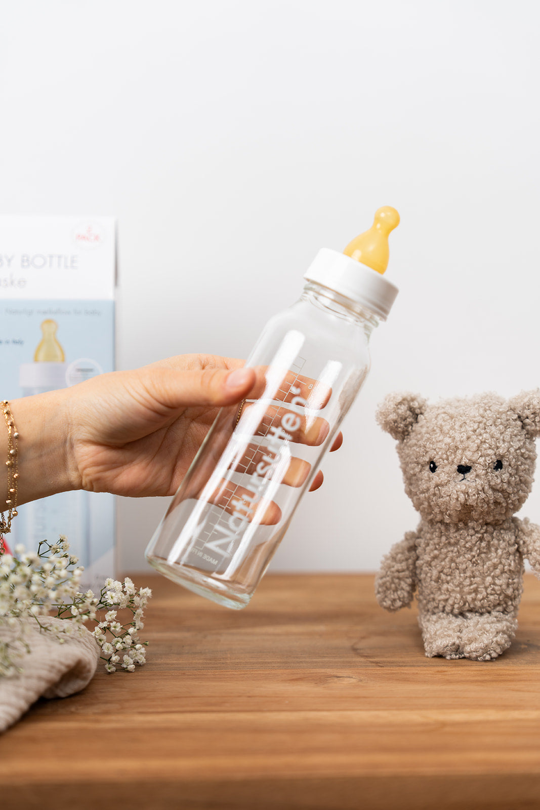 Natursutten - Set van twee glazen drinkflessen