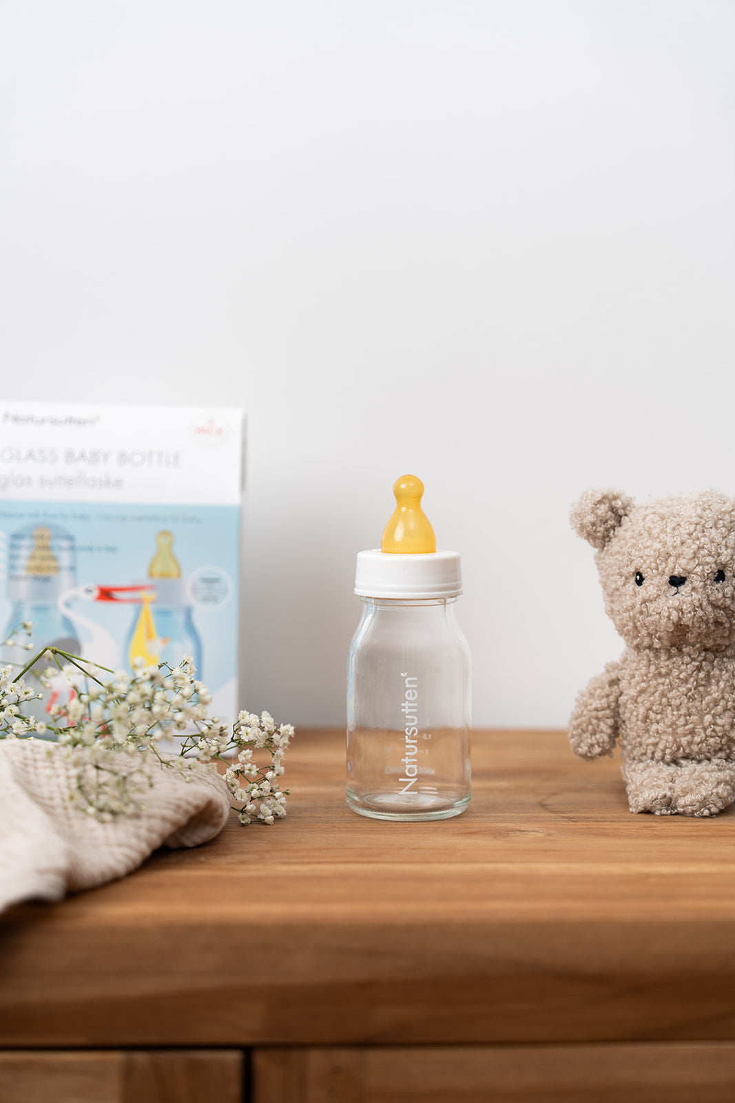 Natursutten - Set van twee glazen drinkflessen